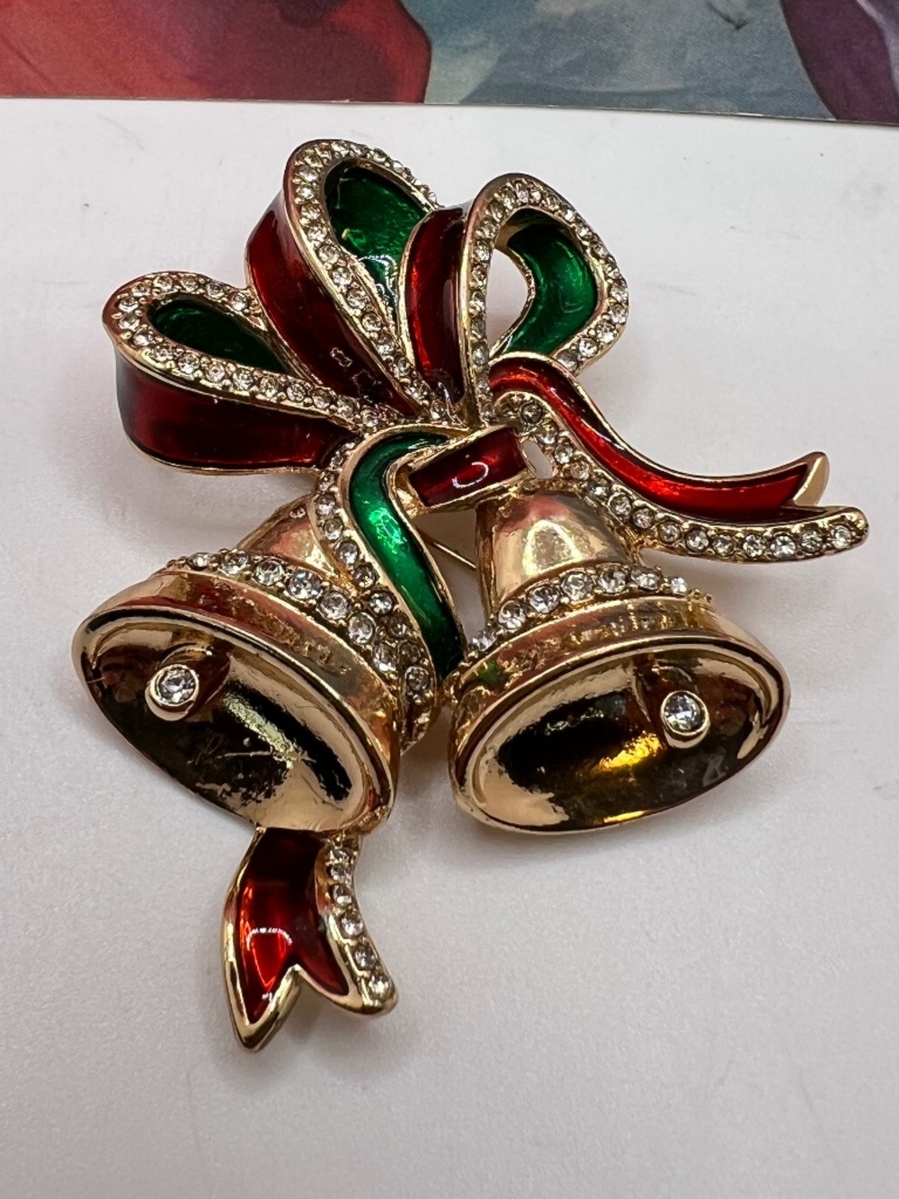 Avon Holiday Bells Brooch 2015
